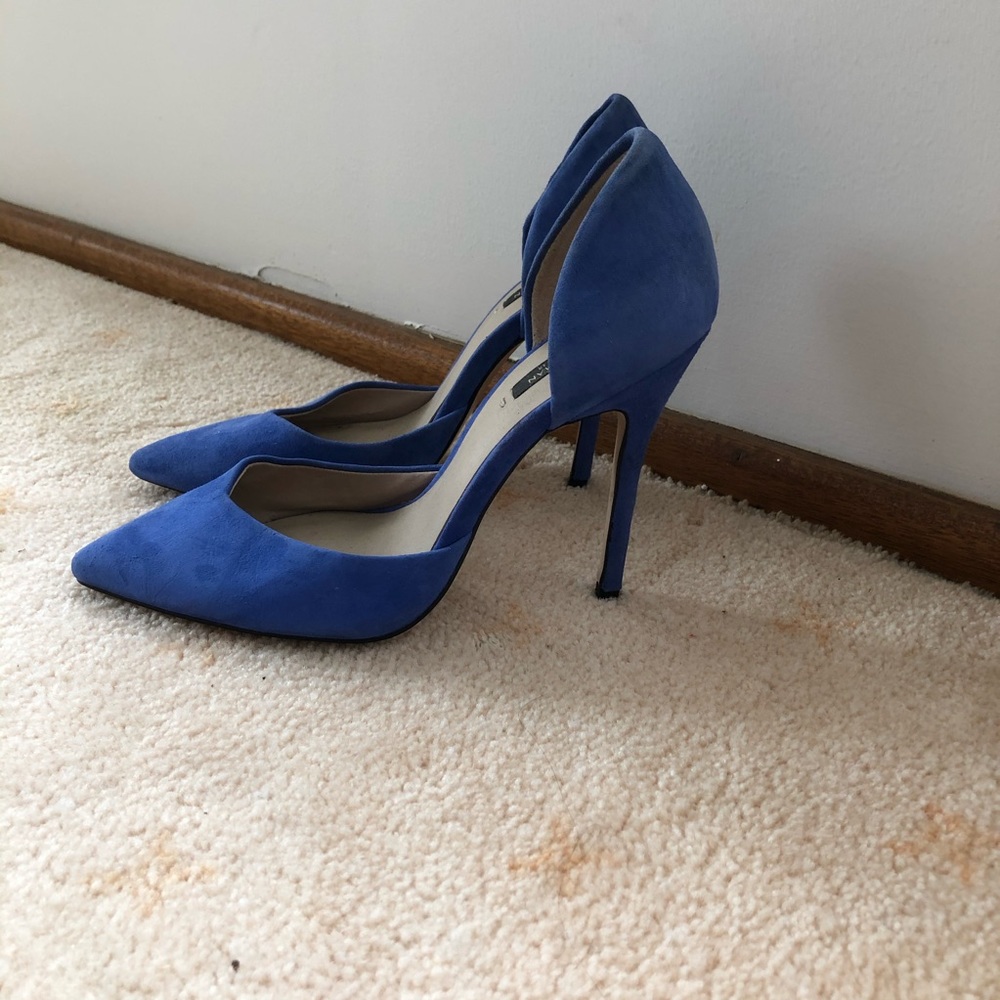 Zara cobalt blue suede pumps, size 38 - Picture 3 of 4